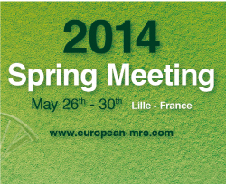 E-MRS 2014 Spring Meeting
