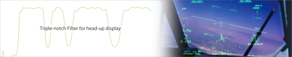 image Triple-notch Filter for head-up display